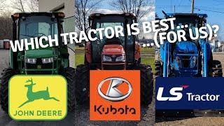 Choosing a New Utility Tractor | Kubota M4-071 | John Deere 5075e | LS MT573 | Snow Removal #94