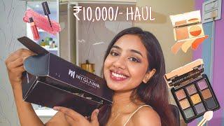 HONEST MyGlamm MAKEUP FIRST IMPRESSIONS  (Not Sponsored) // DO I REGRET?? // ₹10,000/- Haul