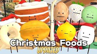 How to Get All 9 NEW CHRISTMAS FOODS & MERRY CHRISTMAS BADGES in Secret Staycation [ROBLOX]