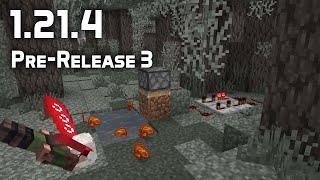 News in Minecraft 1.21.4 Pre-Release 3