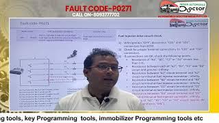 REELS P0271 INDIAN AUTOMOBILE DOCTOR PROVIDING TRAINING ON FAULT CODE CALL 8093777702 fault code