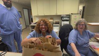 Lucky KARK 4 Today viewer receives Wendy's breakfast from D.J. Williams