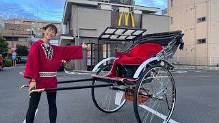 For the first time in my life, I tried! McDonald's by rickshaw! It was a tough 6km run!