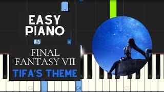 Tifa's Theme (EASY Piano Tutorial) - Final Fantasy VII