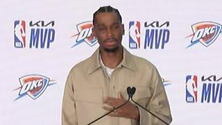 Shai Gilgeous-Alexander EMOTIONAL MVP Speech  FULL Press Conference