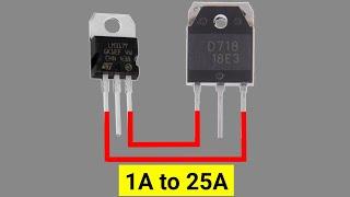 How To Boost Voltage Regulator Current Using Transistors | High Current Voltage Regulator Circuit