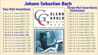 [자막설명] 바흐 인벤션15곡 + 신포니아15곡 순서대로 정주행 Glenn Gould(Piano) BACH Inventionen und Sinfonien (Complete)