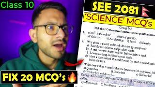 Top 20 MCQ's in SCIENCE SEE 2081 Boards! Class 10