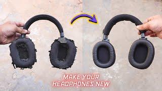 How To Change The Earpads Of Any Old Headphone (Ft.Boat Rockerz 550) - Crysendo Review
