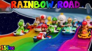 HOT WHEELS MARIO KART RAINBOW ROAD RACE | JonRacer3