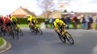 Massive Crash after Peloton Sends High Speed Corner | Paris-Nice 2025 Stage 2