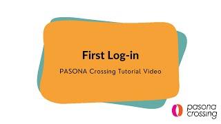 PASONA Crossing Log in to your account