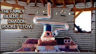 COMPLETED! Family Builds a Dragon Rocket Stove Mass Heater | Full Version Marathon Movie