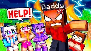 My DAD Meets MY CRAZY FAN GIRLS In Minecraft...