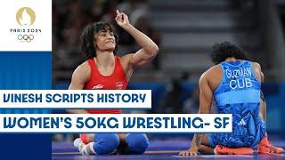  Vinesh storms in women's wrestling freestyle 50kg final | Paris 2024 highlights