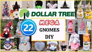 *MEGA* Dollar Tree No Sew GNOMES DIY | Easy GNOME HOME DECOR  Craft Ideas (DIYs You'll Want To Make)