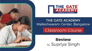 Student's Review/Testimonial | GATE Classroom Coaching | THE GATE ACADEMY Malleshwaram, Bangalore