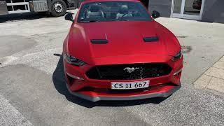 Ford Mustang bilpakning (carwrap) Matt Anodized Red