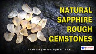 CEYLON NATURAL UNHEATED SAPPHIRE ROUGH GEMSTONES LOT | SAMEERA GEMS