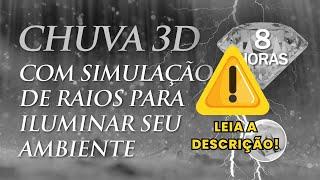 (8 Horas) Som de Chuva 3D e Trovão - Músicas para Dormir, Meditar e Relaxar