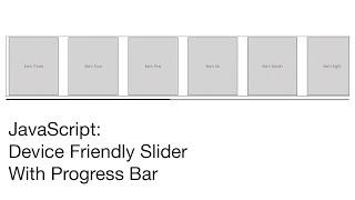 JavaScript: Create A Device Friendly Product Slider With Progress Bar