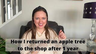 How I returned an apple tree to the shop after 1 year in Canada #Shorts