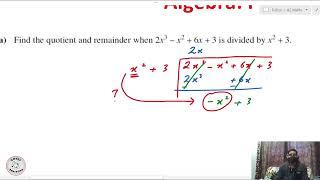 A2 Math Pure 3 polynomial Division: Crash Course