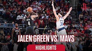 Jalen Green (23 points) Highlights vs. Dallas Mavericks l Houston Rockets