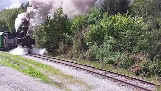 Feistritztalbahn 2022 Abfahrt Koglhof Richtung Birkfeld U8 Schmalspur Dampflok