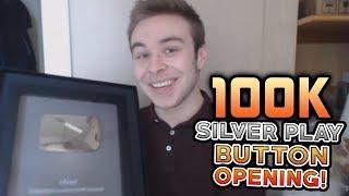 Thank You - 100k Subscribers Silver Play Button Opening! w/ HDvee