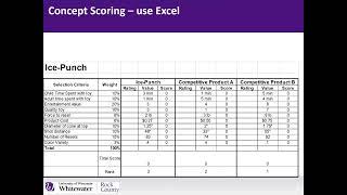 EGR105   Concept Selection   Concept Scoring