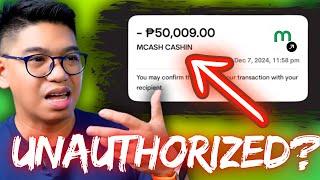 Maya User Debited of UNAUTHORIZED TRANSACTION! MCASH CASH IN daw ang Salarin? THIS IS VERY ALARMING!