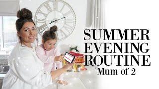SUMMER EVENING ROUTINE  MUM OF 2 | Meal Ideas, Kids Activities & Bedtime AD 