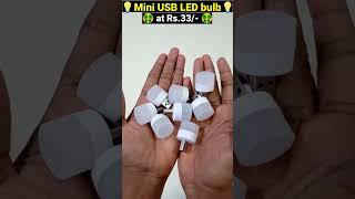 Mini LED Bulb at Rs.31/- USB LED Lights #shorts