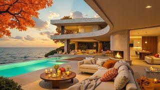 Oceanfront Luxury Living with Relaxing Jazz | Perfect Sunset Ambience