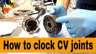 How to clock the cv joints to an axle/driveshaft vw t3 vanagon porsche