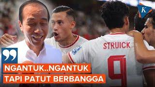 Timnas Indonesia Bisa Tahan Imbang Saudi 1-1, Jokowi: Ngantuk, tapi...