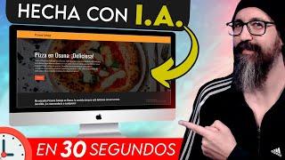 Crea tu PAGINA WEB EN 30 SEGUNDOS con INTELIGENCIA ARTIFICIAL [ TUTORIAL de 3 herramientas IA ]