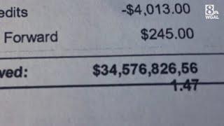 Susquehanna Valley man gets tax bill for $34 billion