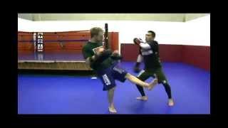 Basic Muay Thai Pad Drills: Inside Left Kick Counters