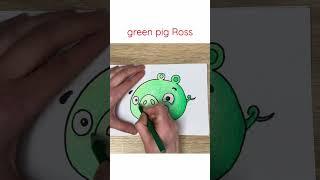 Draw a green pig Ross - Bad Piggies - The Angry Birds Movie - with Easy Pen