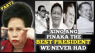 Best President we Never Had Part 2 Miriam Defensor Santiago Flavier Raul Roco Jovito Laurel.