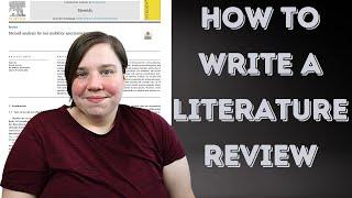 How to Write A Literature Review: My 5 step process to easily writing literature reviews quickly