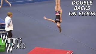 Double Backs on Floor | Whitney Bjerken Gymnastics