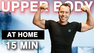 15-Minute Upper Body Dumbbell BLAST - Grow Muscle FAST! (PLUS Warm Up)