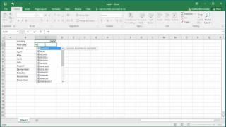 How to use Auto Fill Feature in Excel 2016