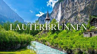 Lauterbrunnen, Swiss 4K • Discover Majestic Waterfalls and Fairy-Tale Paradise Village • 4K VIDEO HD