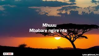 MBABARE NGIRE NTE BY KAMALIZA VIDEO LYRICS