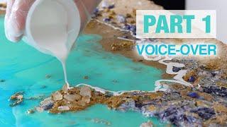 PART 1 - How To Make Resin Ocean Art Using Real Sand And Plaster (Voice Over)