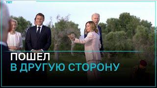 Премьер-министр Италии Джорджа Мелони указала Байдену, куда идти и смотреть